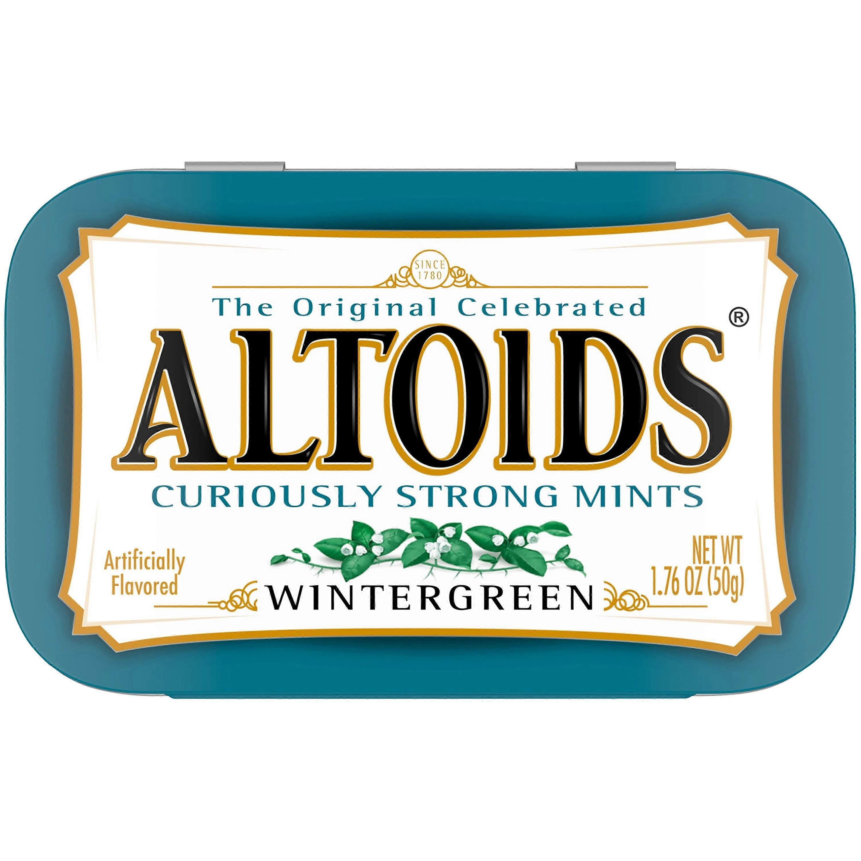 Altoids Wintergreen Breath Mints Tin, 1.76 Oz