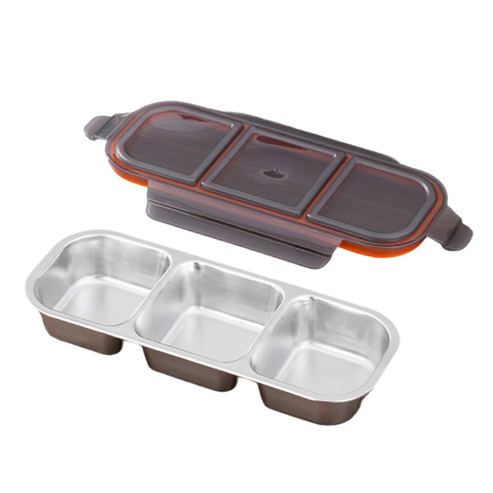 Stainless Insulated Lunch With Removable Dividers  Box Container Container For Daily Use Camping Hiking Multicolor