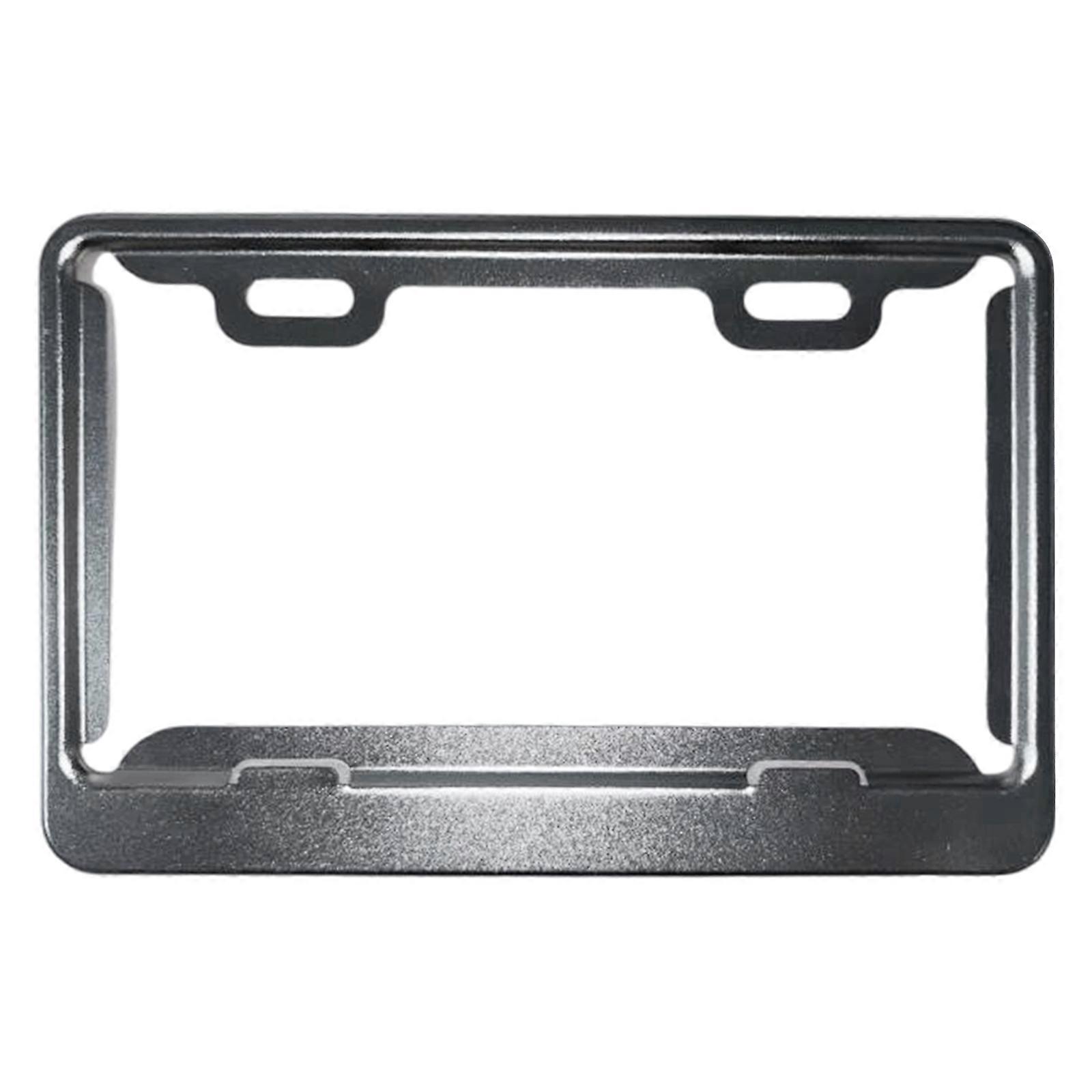 Motorcycle License Plate Security Bracket Philippines Specific Fit Corrosion Resistant Aluminum Frame Multiple Color  Silver