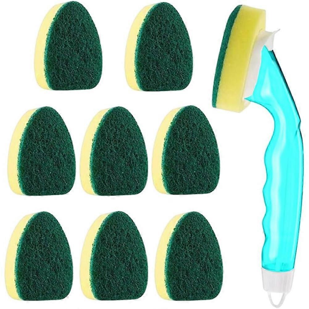 Dish Wand Sponge Refills, Dish Sponge with Handle, Dishwand Refills, Non Scratch Dish Wand Refill Replacement Set