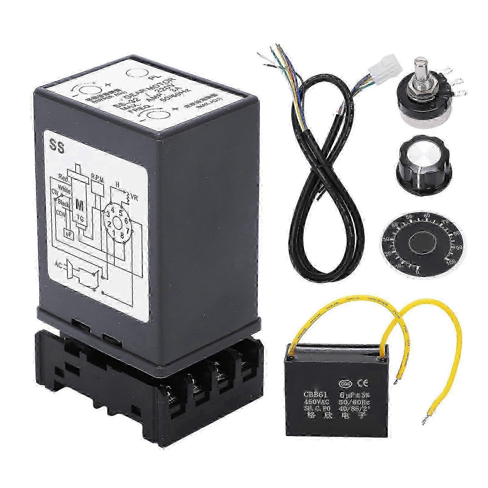 BERM Motor Speed Controller Mini Separate Single Phase Stable Performance Motor Governor AC 2025