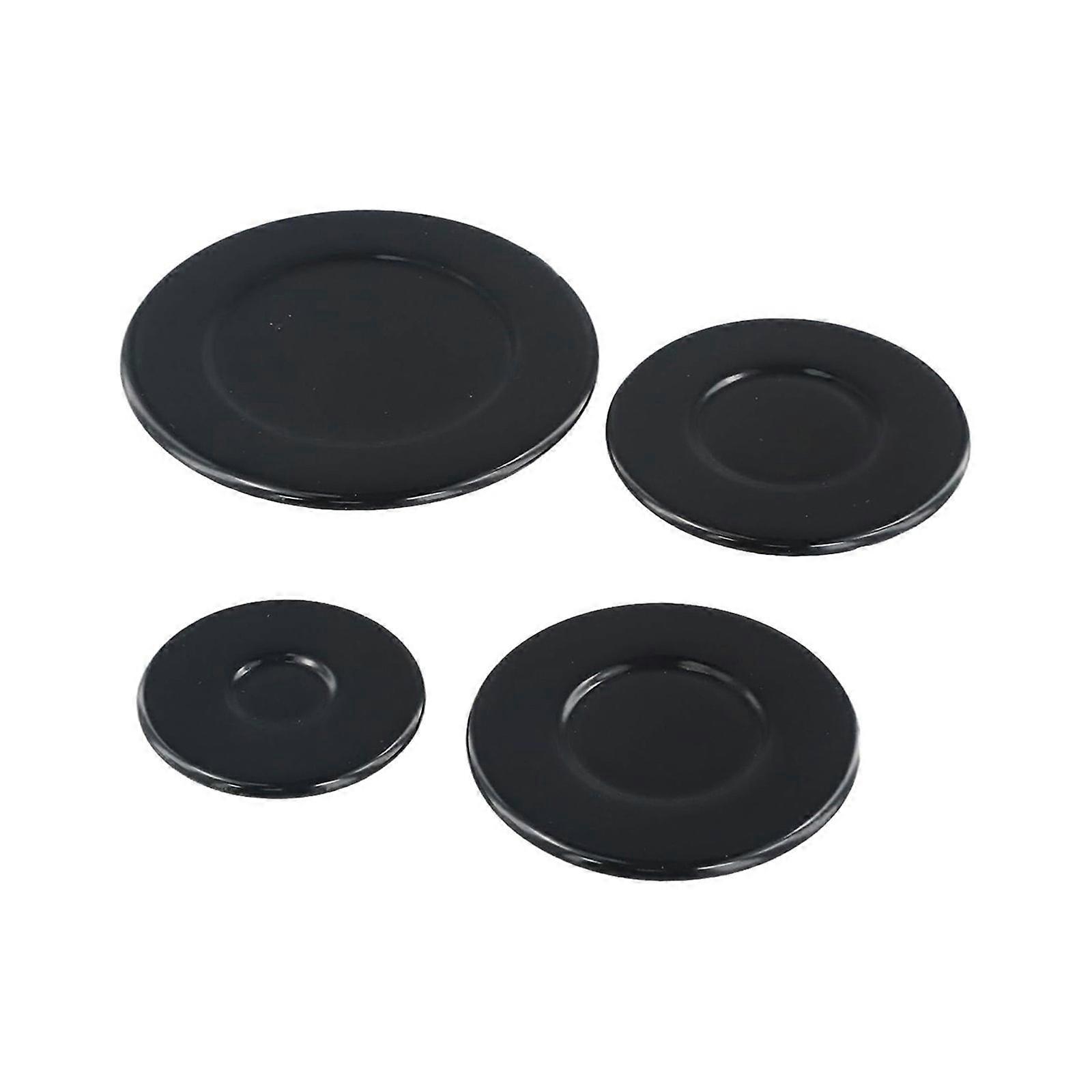 4Pieces Kitchen Stove Lid Set Metal Texture Efficient and Safe for Kitchen Gas Range for Enhancing Cooking Efficiency Multicolor