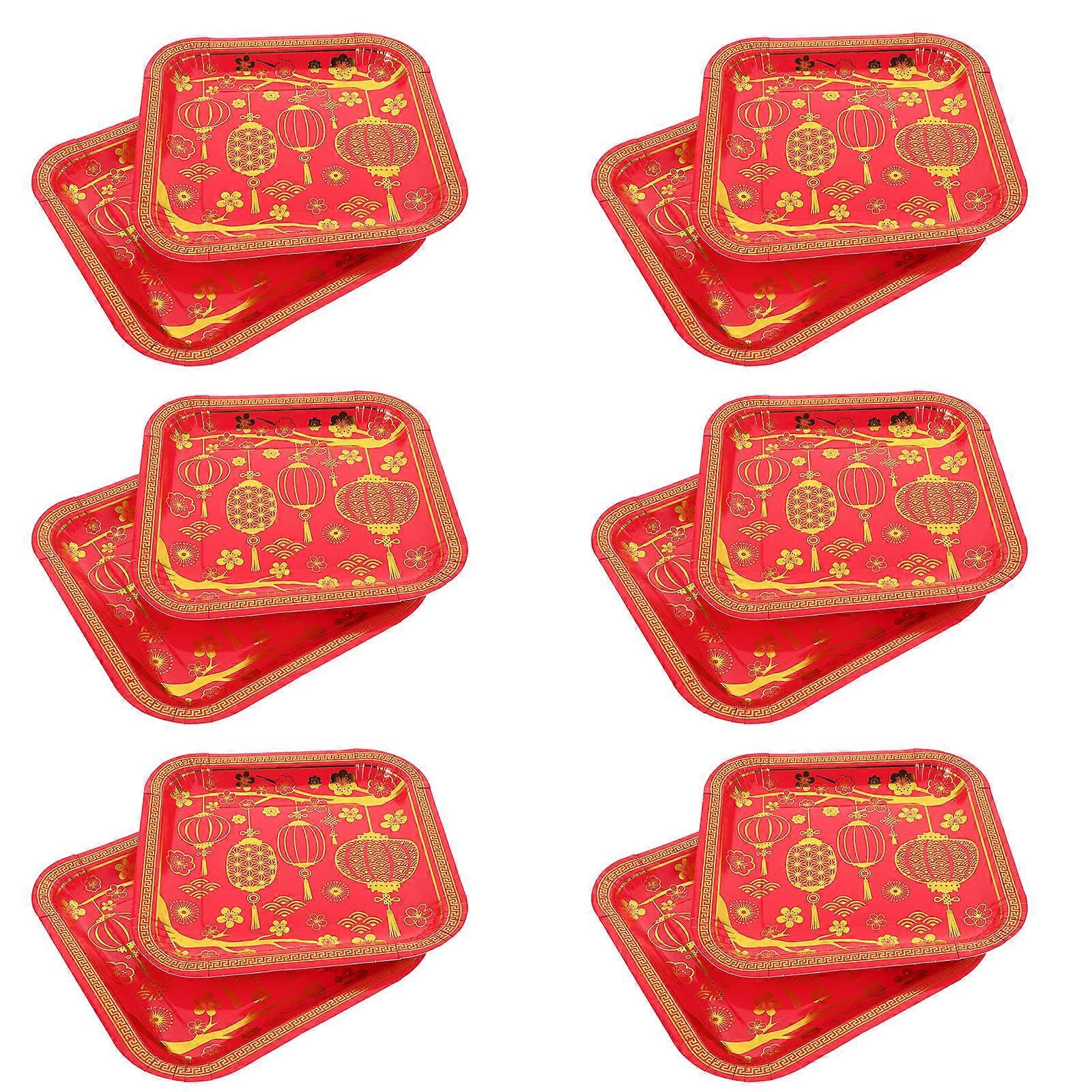 Chinese New Year Party Paper Square Set 48Pcs