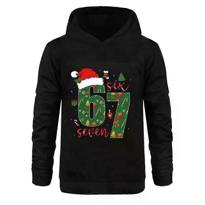 67 Alv Jultomten Roliga Hoodies Jul Sex Sju Pullover Sweatshirt Topp Julklapp