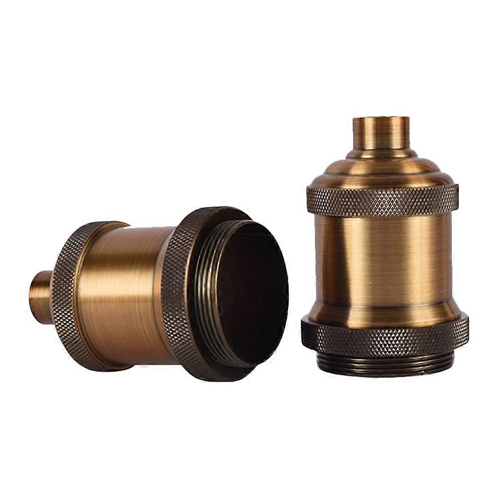 Gold E27 Screw Lamp Socket for Pendant Light Holder 4Pcs Set