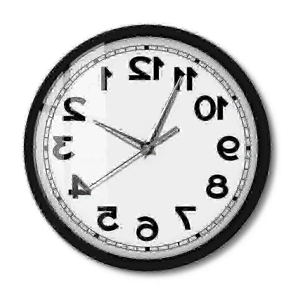 m Silent Non-Ticking Wall Clock - Counter Clockwise Movement for Stylish Home Decor