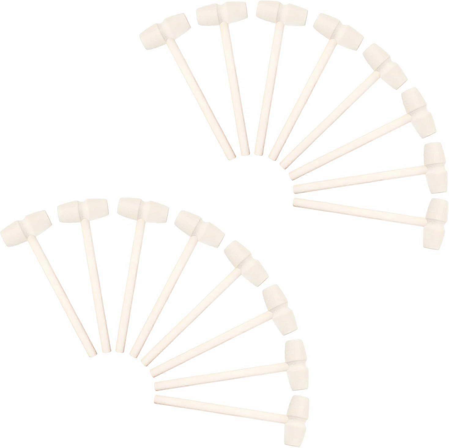 30 PCS Mini Wooden Hammer Wooden Crab Mallets Seafood Lobster Shellfish Cracker Mallet Pounding Plaything Lovely Tool Beating Gavel Playthings for Boy
