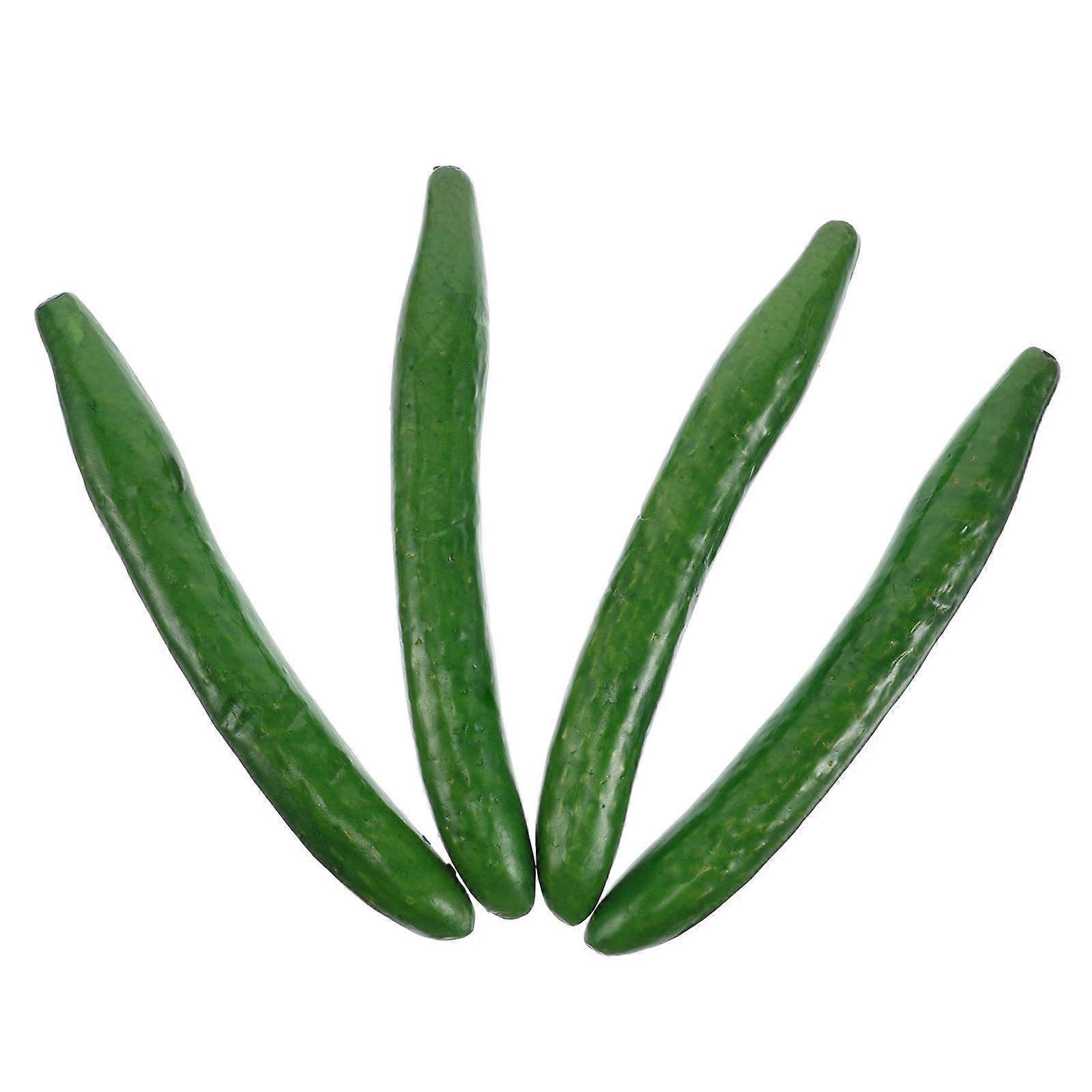 Cucumber Props Artificial Food for Showcase Display 12Pcs
