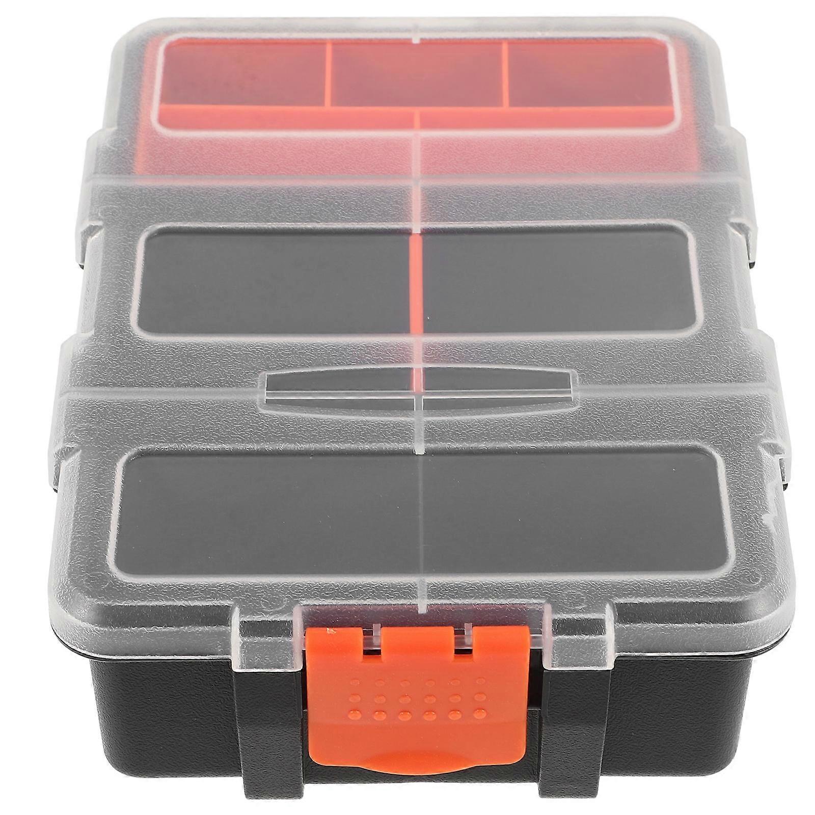 Tool Storage Case Hardware Storage Box For Garage Durable Construction 8 9X6 1X2 2In Storage 1Pcs