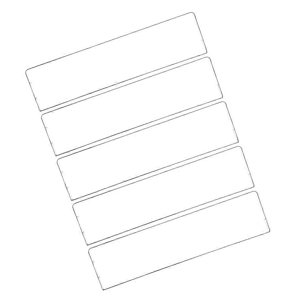 Transparent Acrylic Nameplate Bracket for Wall Mount 5Pcs Clear Display Holders