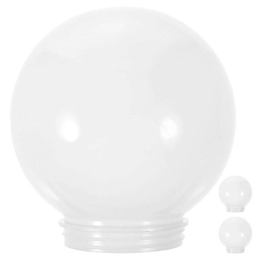 White Globe Lamp Shade Outdoor Acrylic Replacement 3Pcs