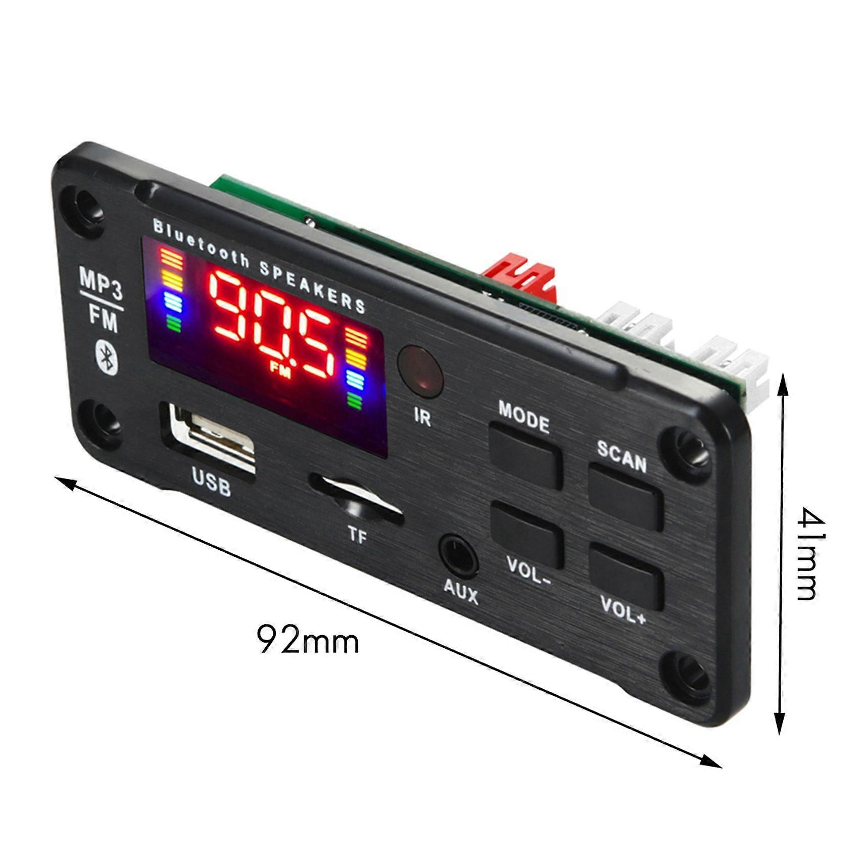 4X Amplifier 25Wx2 12V Mp3 Decoder Board Audio Module Bluetooth 5.0 Wireless Music Car Mp3 Player with Bluetooth