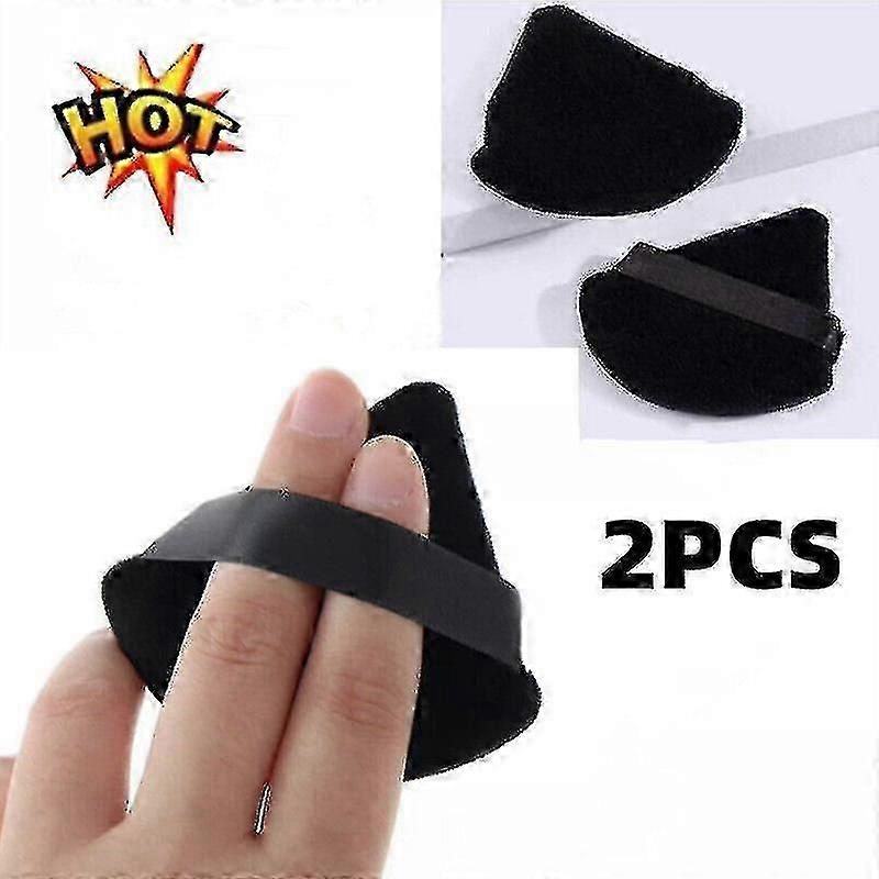 2 Pack Soft Cotton Makeup Puffs Mini Face Makeup Sponge Face Triangle Powder Puff