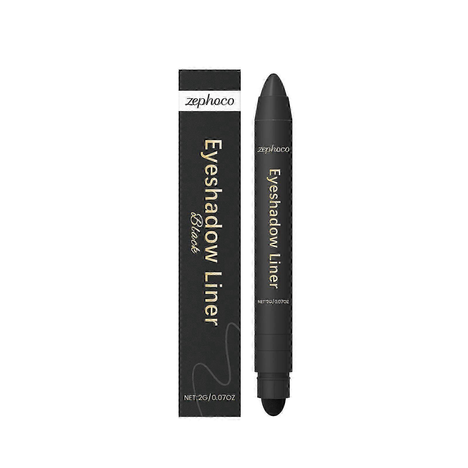 Zephoco Black Two-In-One Eyeliner Pen Is Smooth And Silky, Naturally Color-Matching For Various Eye Makeup Occasions, And Easy To Use For Beginners