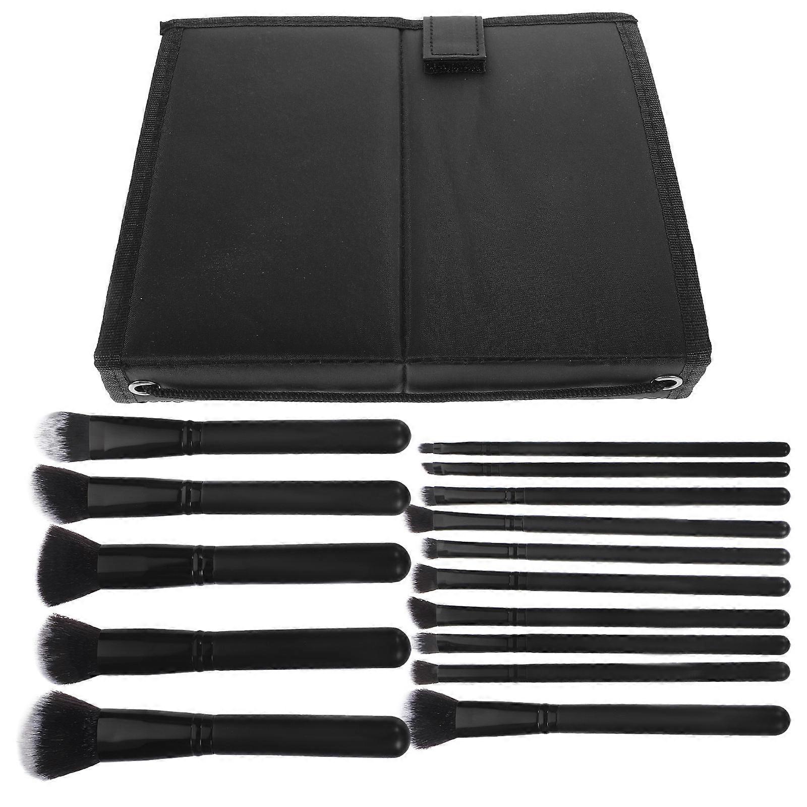 Makeup Black Drum Brush Set for Powder Application 30Pcs Kit