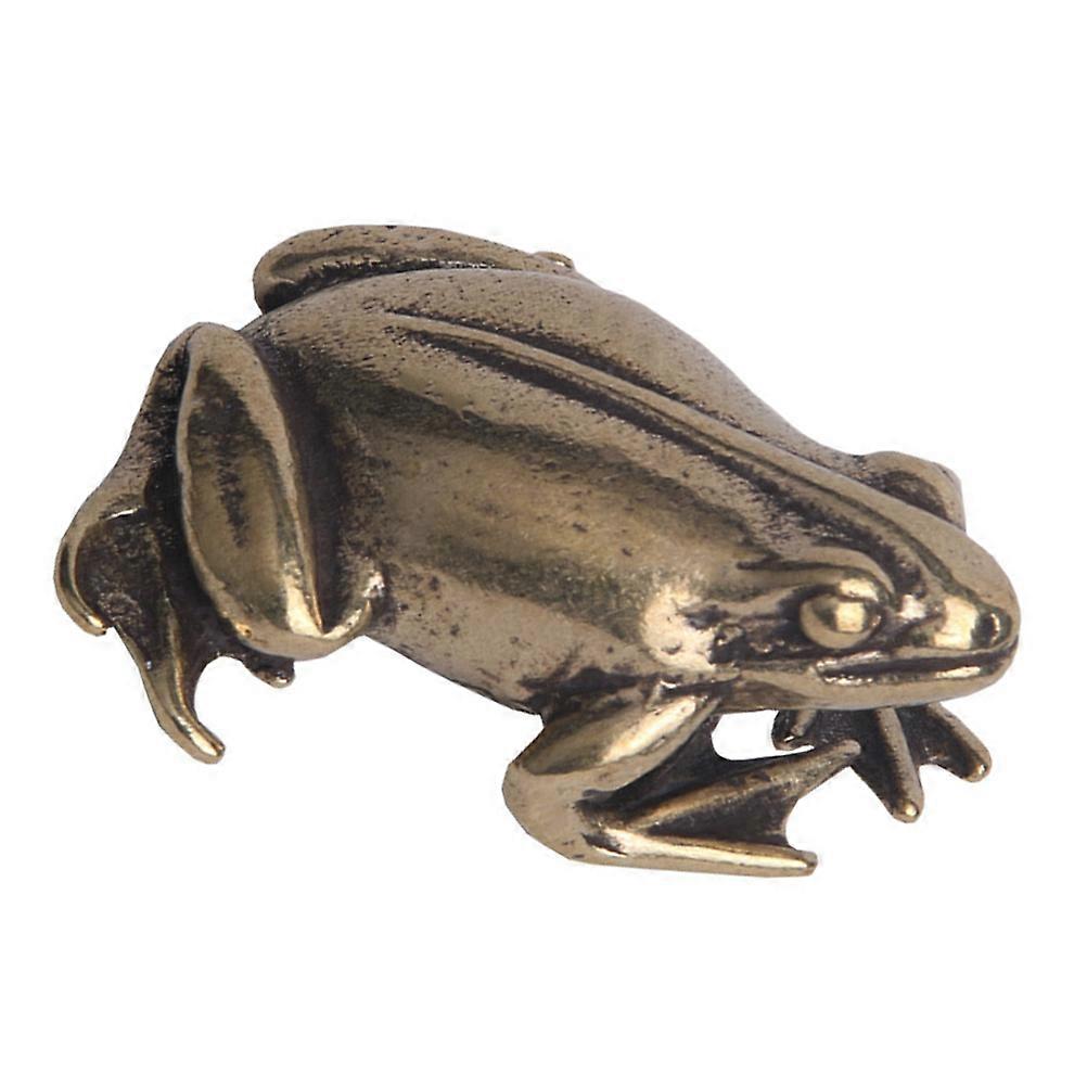 Animal Statue Copper Frog Statue for Decor 4Pcs Frog Decoration