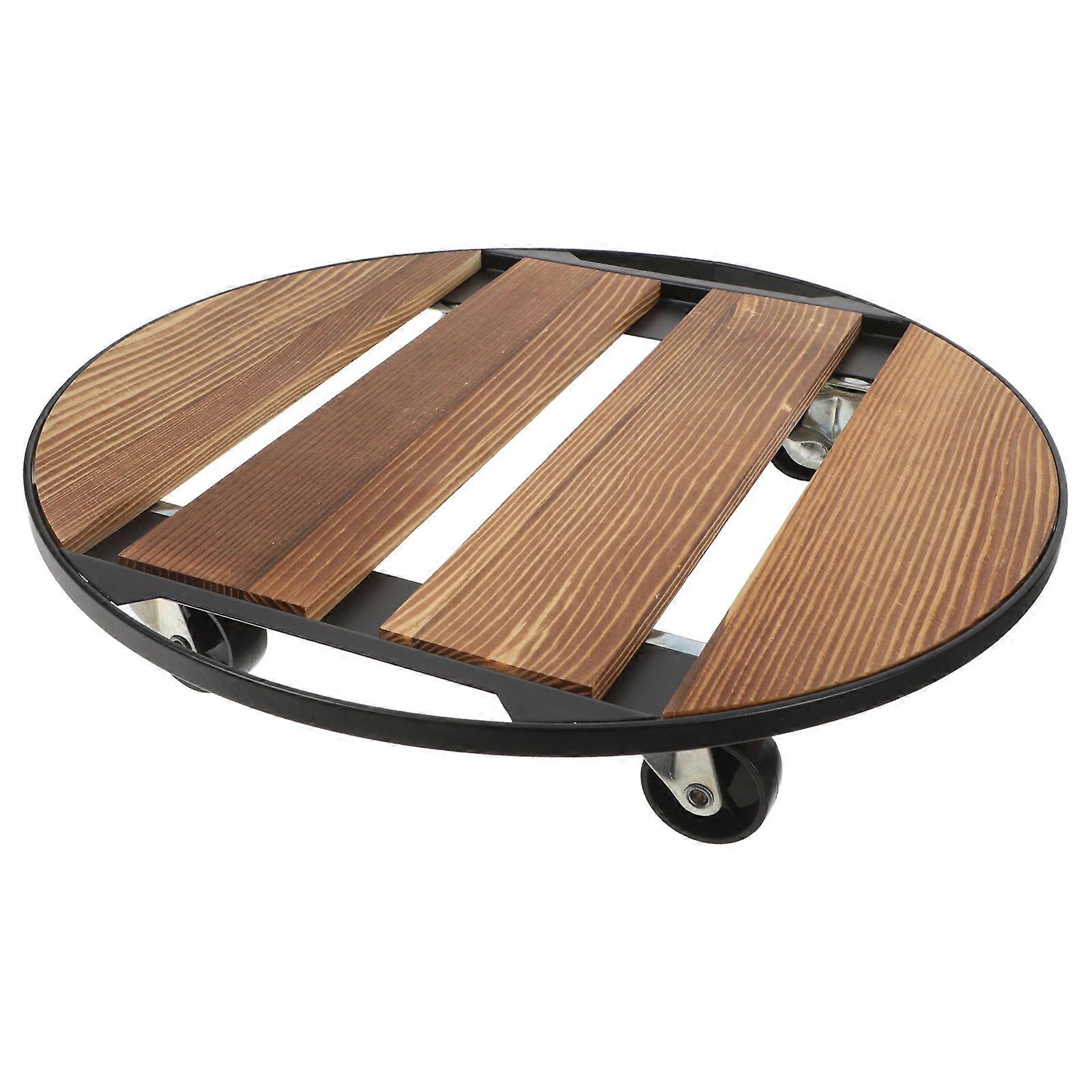 Runder Blumentopfwagen mit Rollen