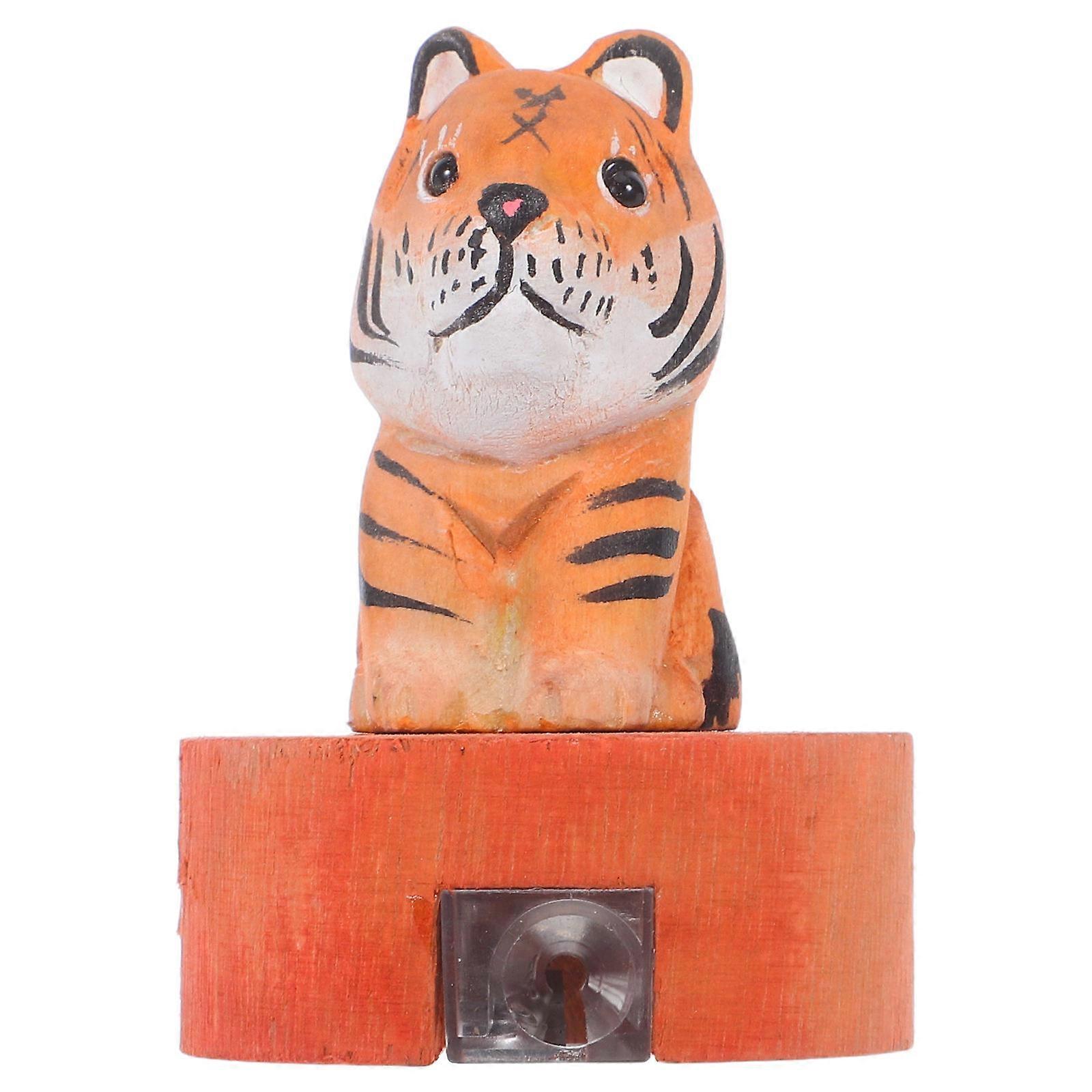 Cute Sharpener Handheld Wooden Tiger Pencil Sharpener for Kids
