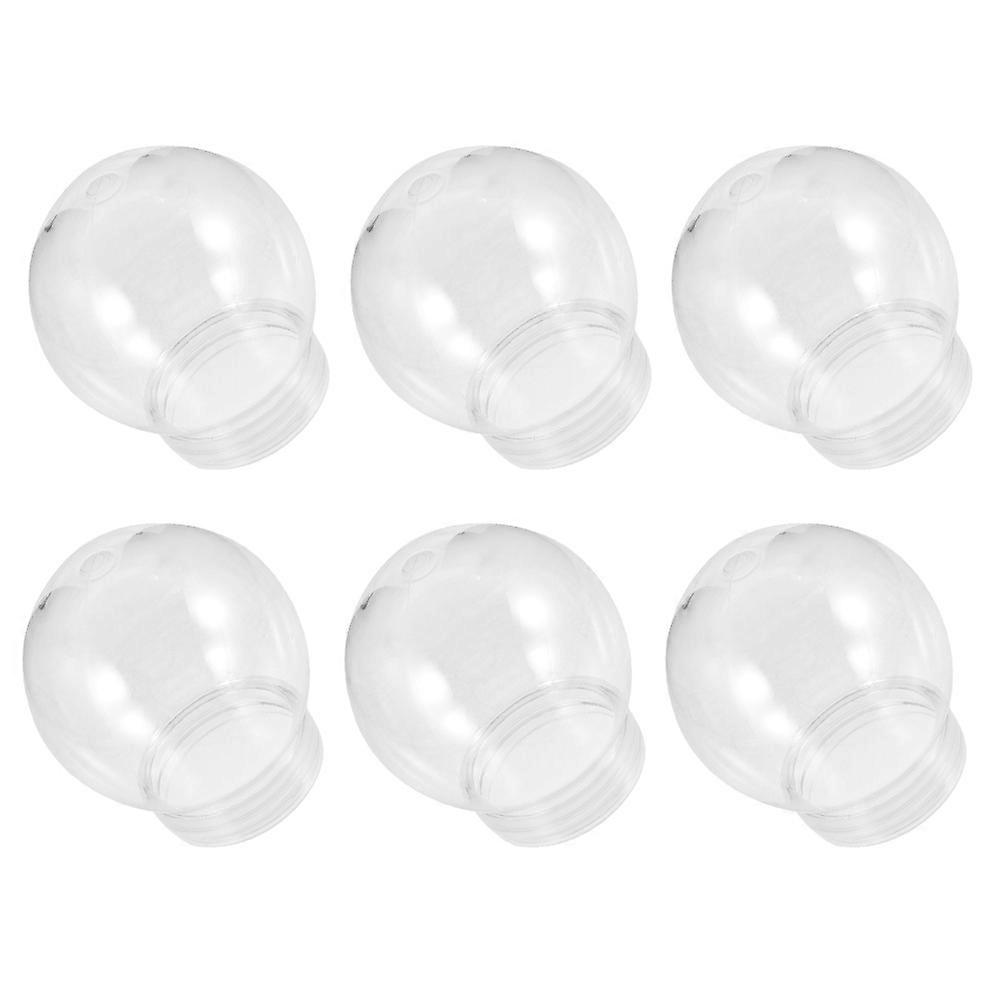Plastic Water Globe for DIY Snow Globe Craft 6Pcs Transparent Pet Material