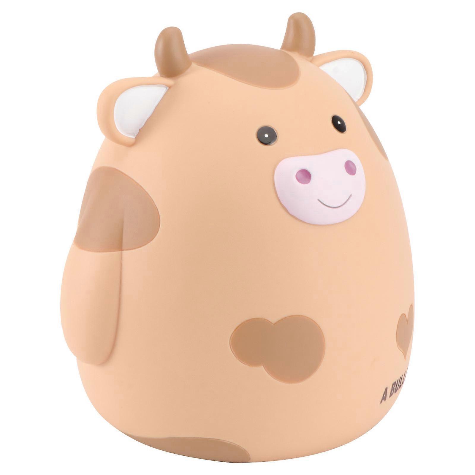 Khaki Piggy Bank Resin Coin Saving Pot for Storage 2Pcs Set