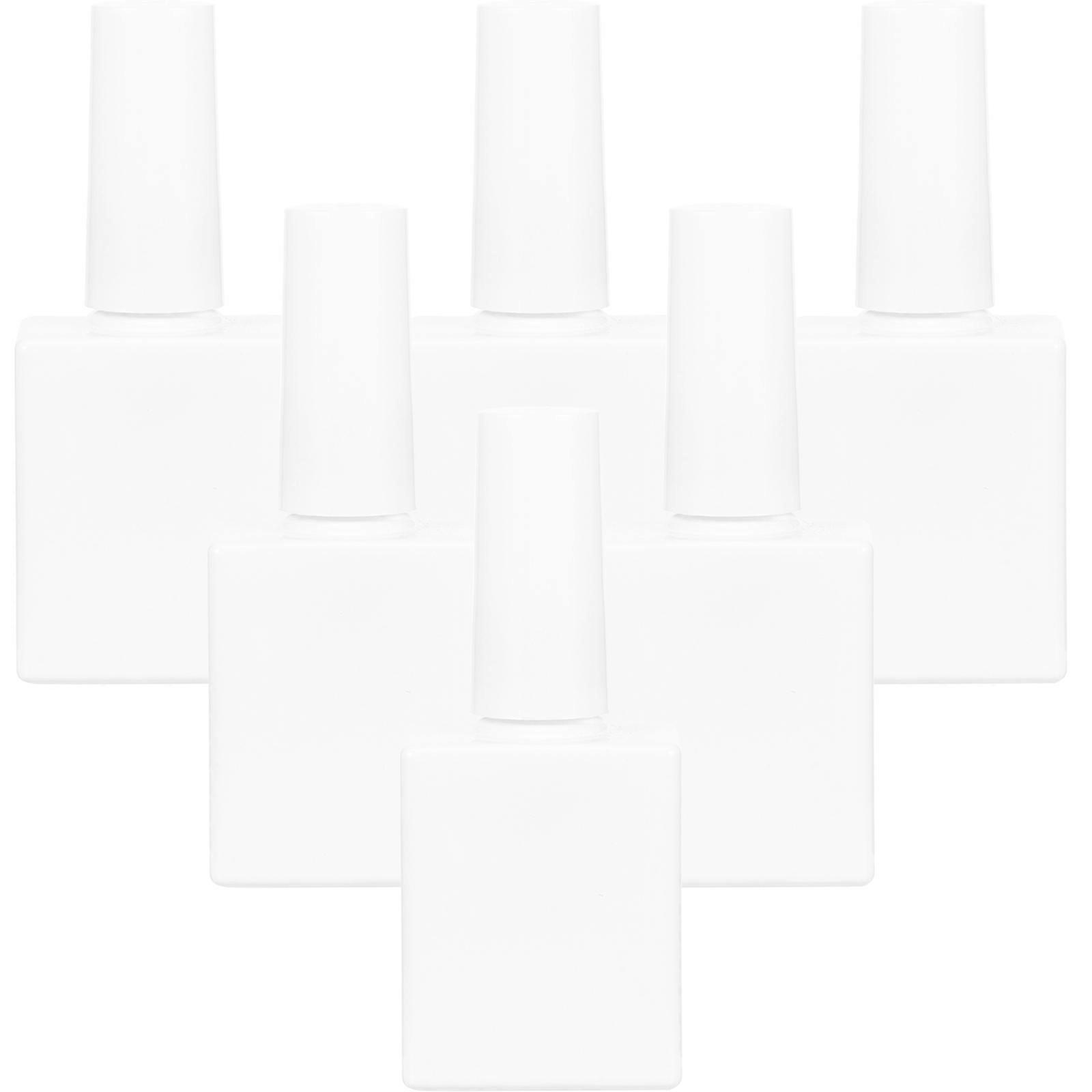 Empty Nail Polish Bottles for Refillable Gel Polish 30Pcs White Pack