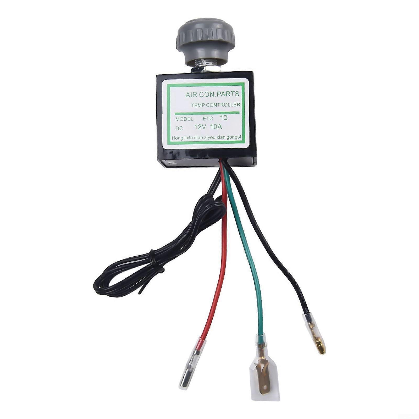 12V Car Thermostat Switch with Sensor for Accurate AC Temperature Control and Wide Vehicle Compatibility