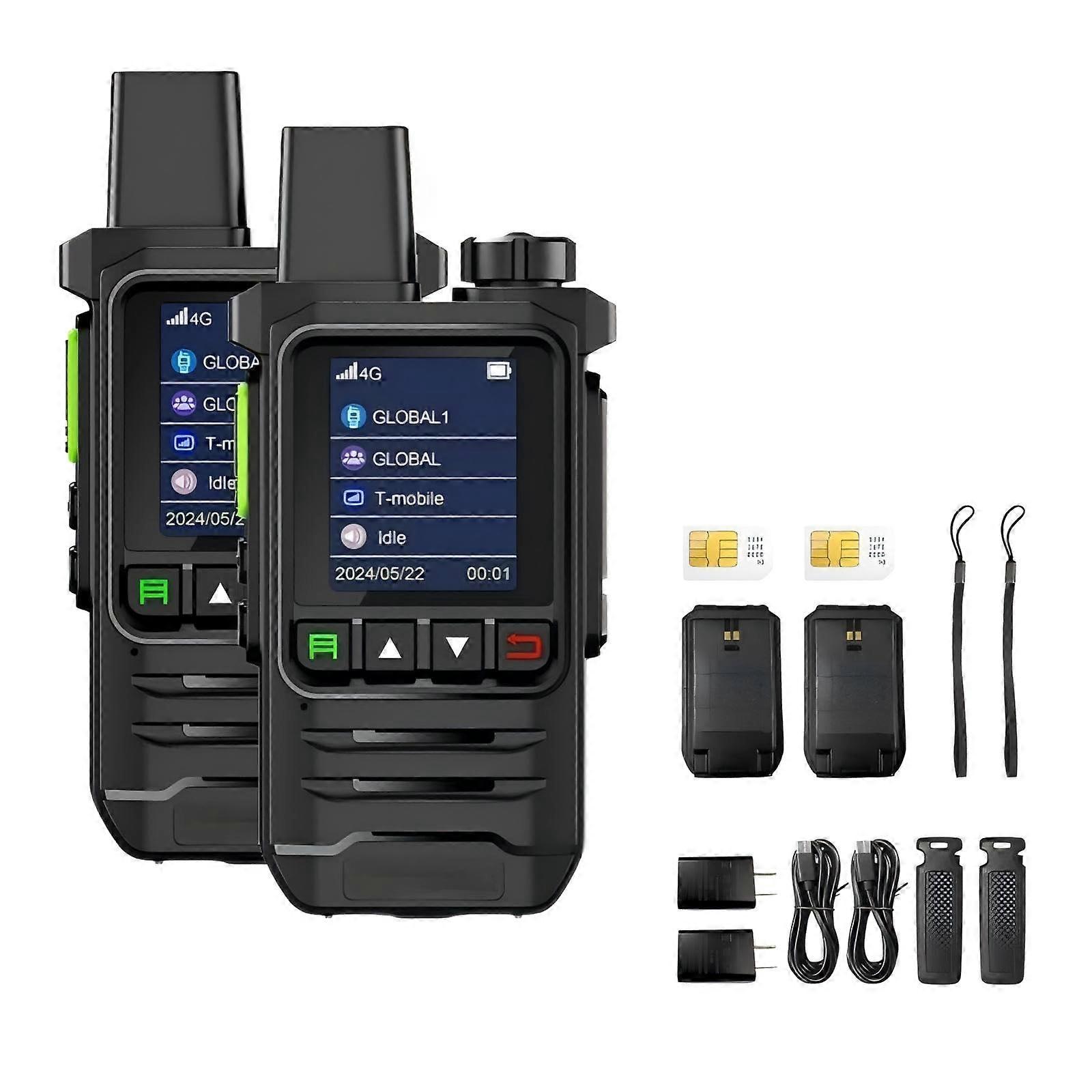 Long Range Walkie Talkie 4G LTE Nationwide Coverage AES Encrypted 5000mAh TypeC with SIM