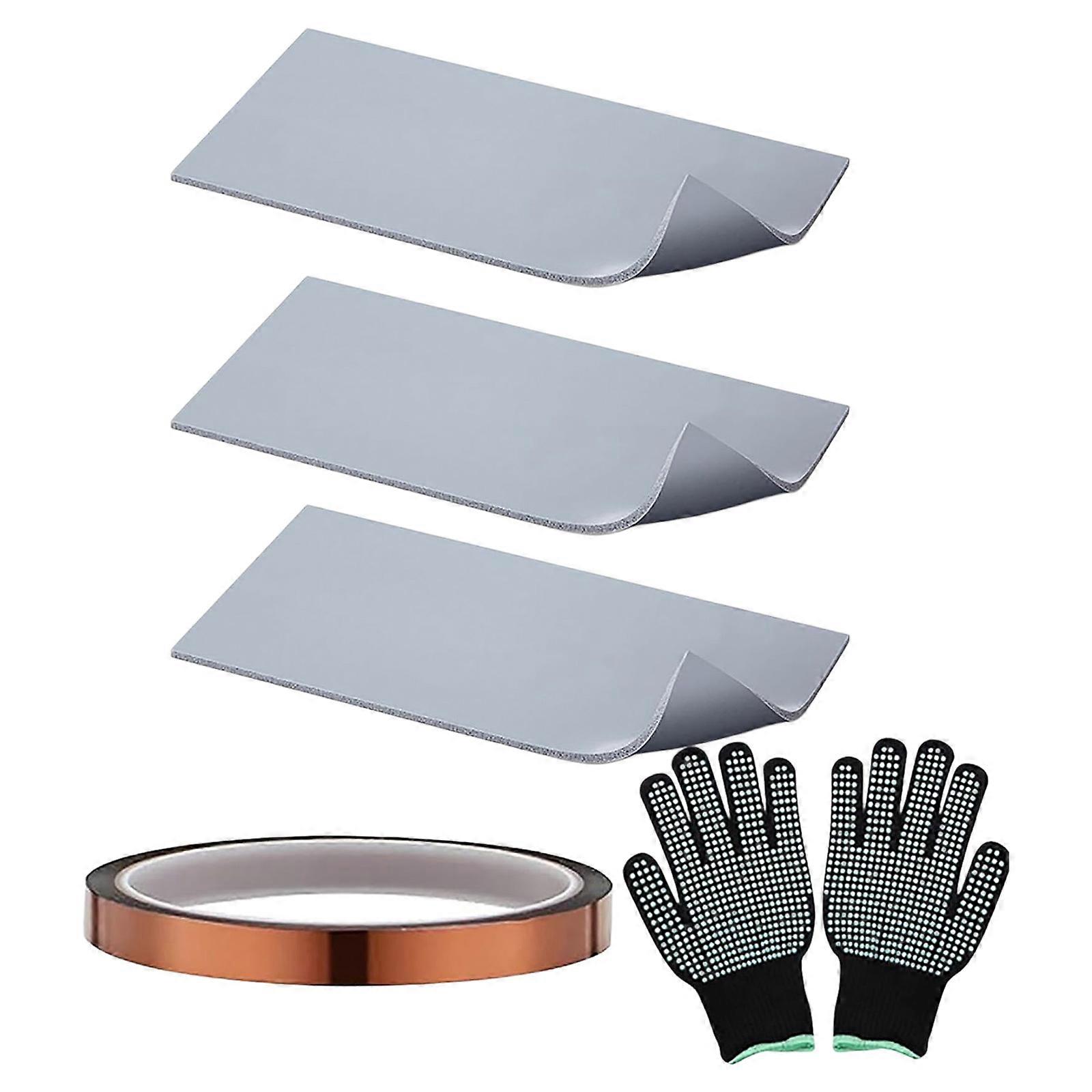 Multifunctional Silicone Mats Pad Set Heat Resistant Nonslip Surfaces Easy Washing For Craft Baking And Office Use Multicolor