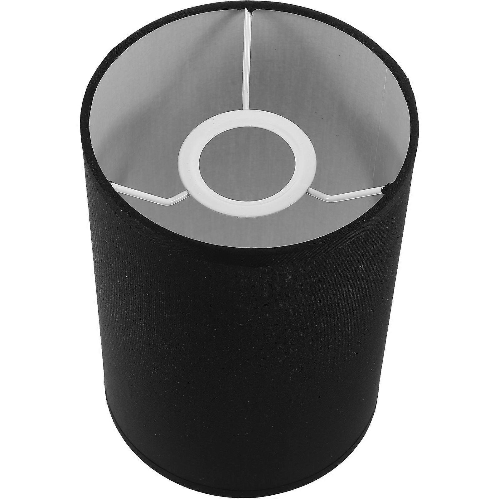 Black Round Lamp Shade for E27 Light Socket Decorative Use