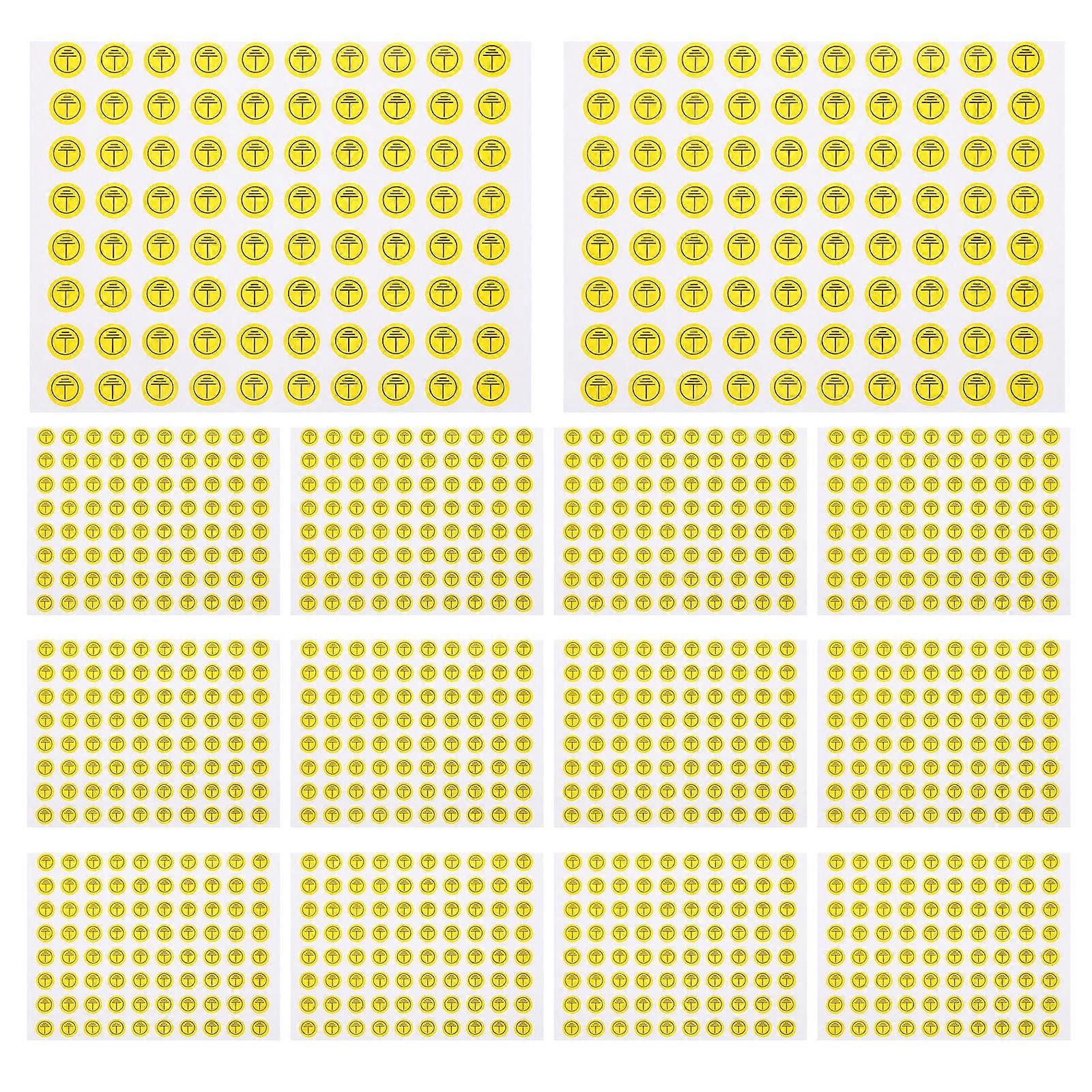 Electrical Ground Symbol Stickers Warning Labels for Safety 800Pcs Pack