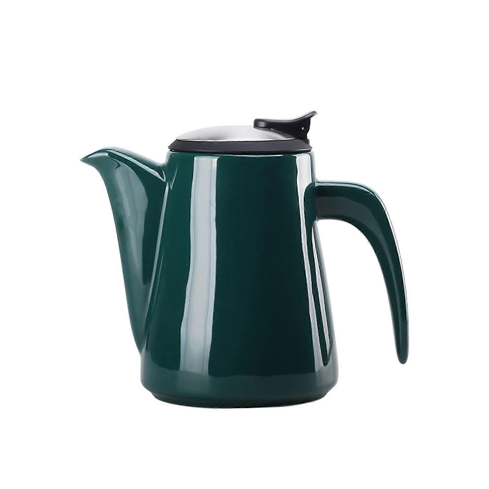 Ceramic Iced Tea Pitcher with Lid, Large Capacity Heat Resistant Teapot for MultiOccasion Use