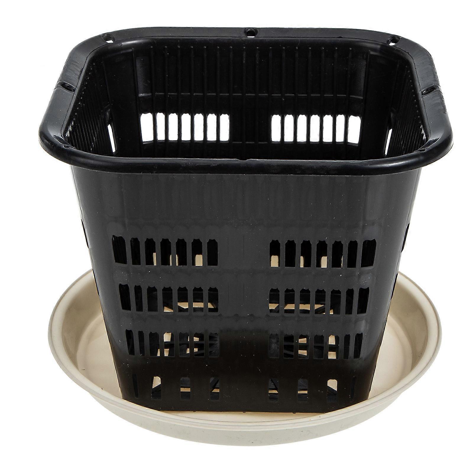 Breathable Plastic Plant Pot Root Control Flowerpot for Home Use 1Set