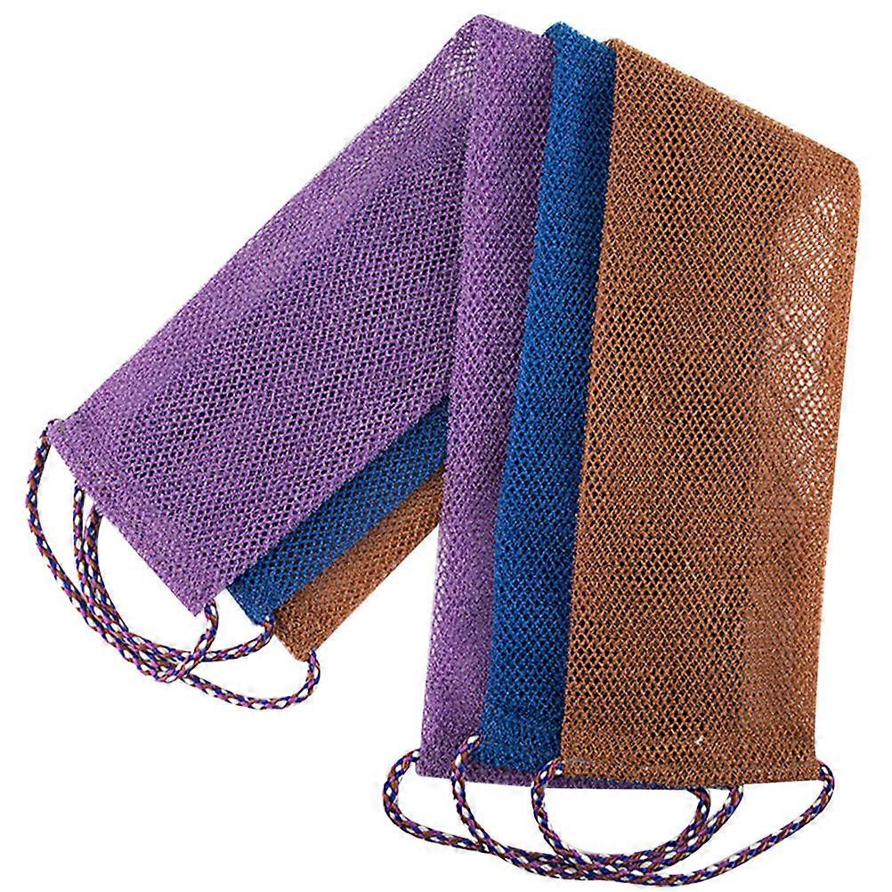 Back Exfoliating Tool 9Pcs for Bathing with Assorted Color Towels