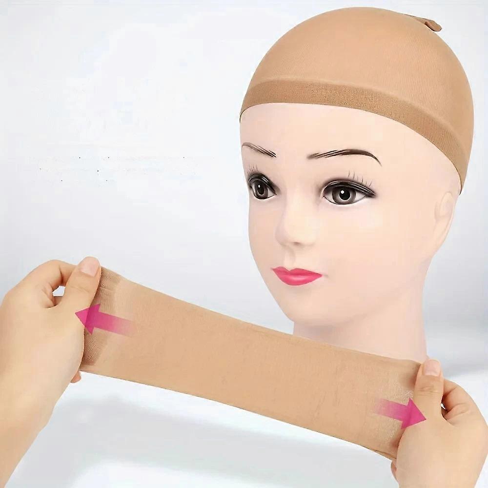 Invisible Nude Wig Caps - 2/10pcs Non-slip Stretchy Nylon Stocking - Soft &