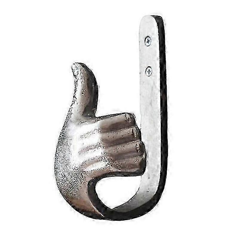 Easy to install thumb shaped wall hook strong load bearing rustproof