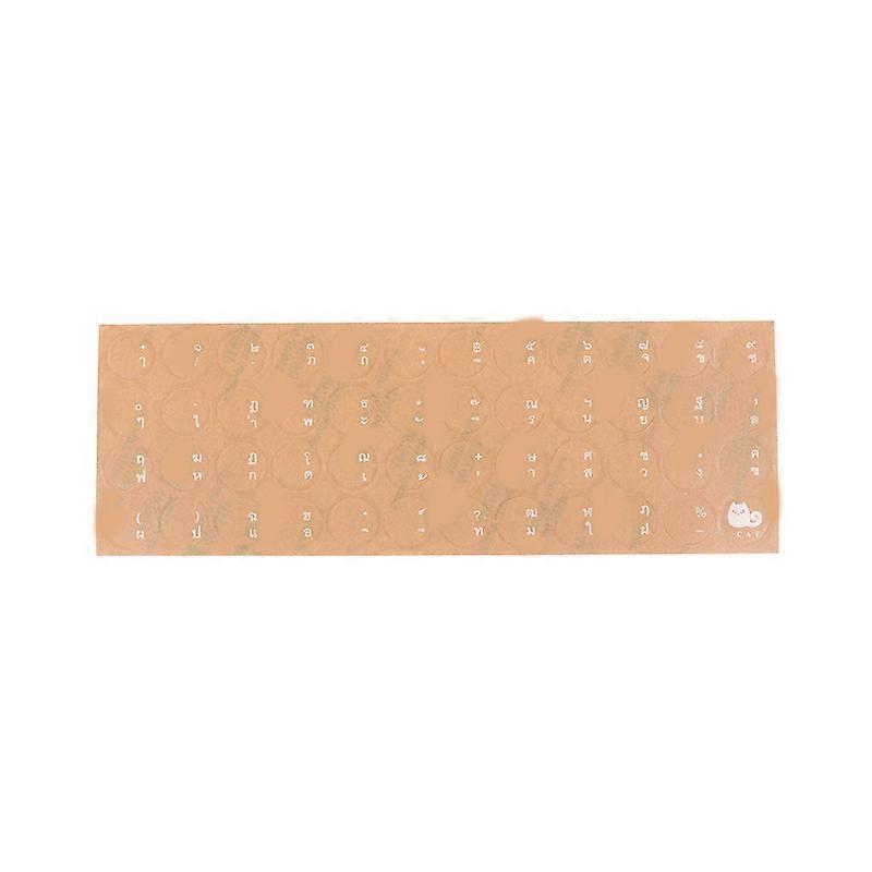 Durable Round Transparent Sticker PC Desktop Keyboard Matte Thai Full Waterproof Protector Stickers