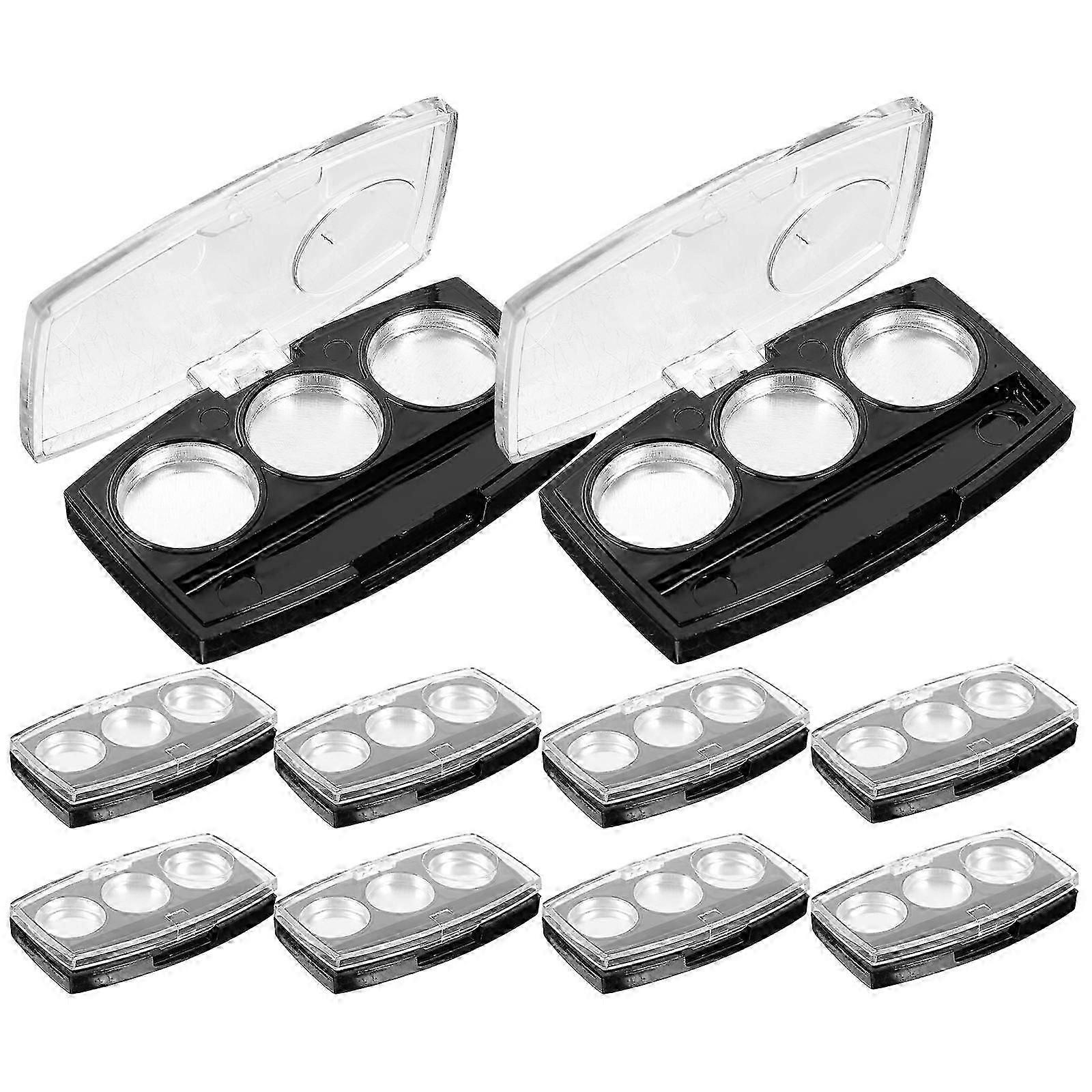 10Pcs Empty Eyeshadow Pallets Refillable Case for DIY Eye Shadow