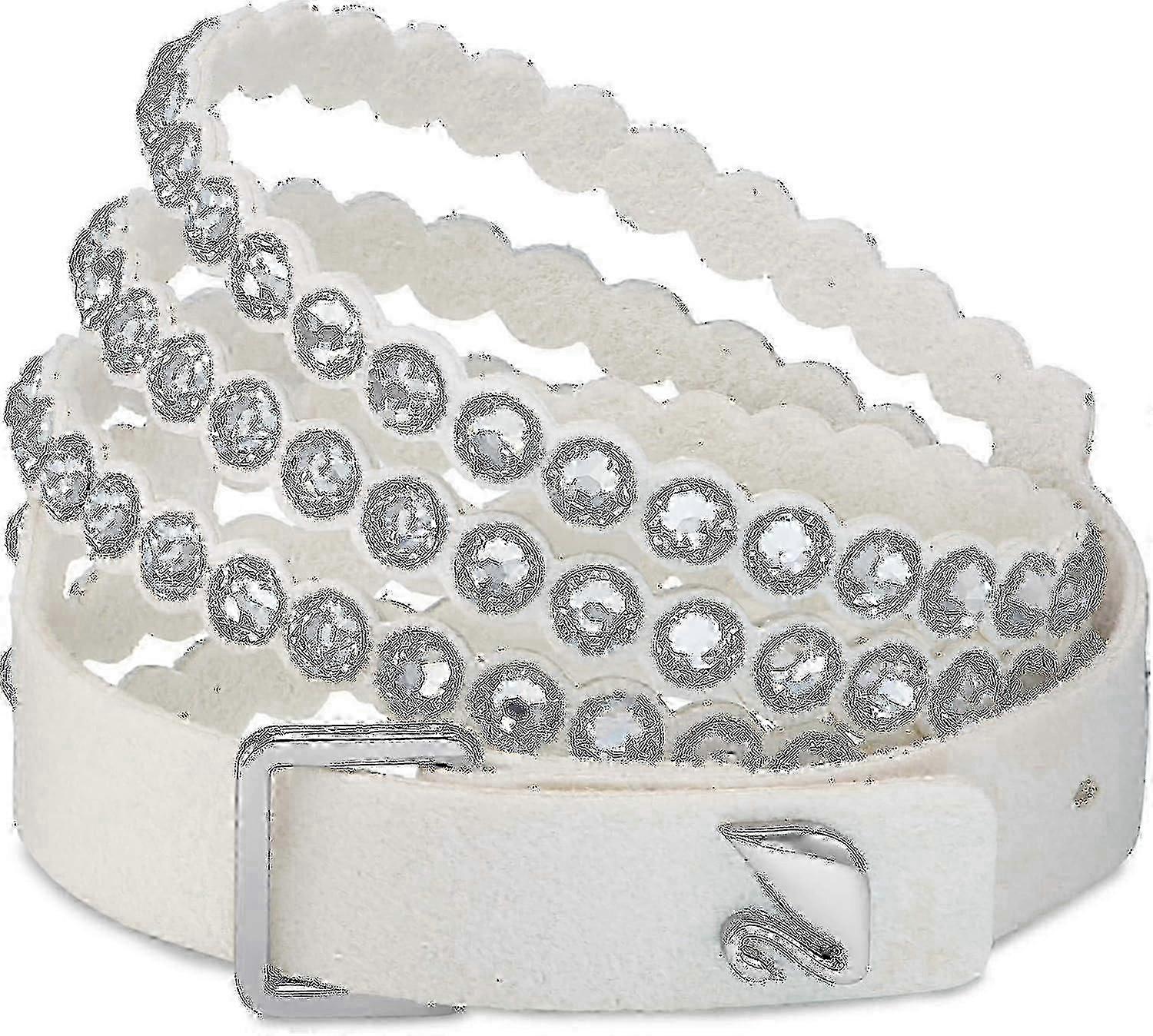 Women's Leather Look Crystal Power Bracelet Collection