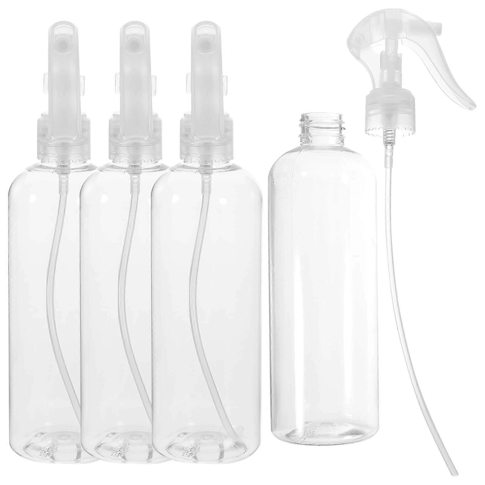 4pcs Transparent Travel Spray Bottles Refillable Fine Mist Empty Perfume Containers for Cosmetics