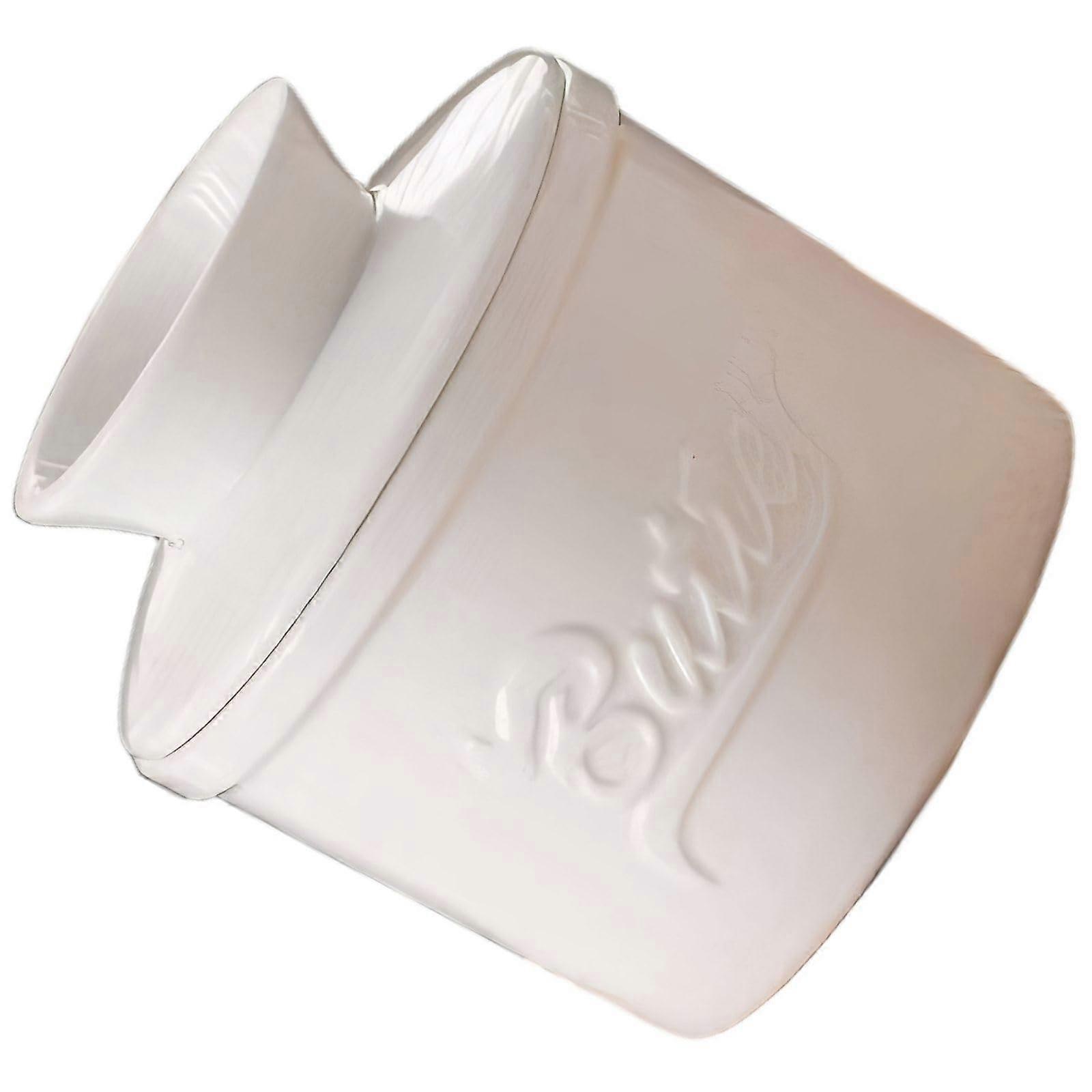 Ceramic Butter Dish with Secure Lid, Embossed Design, EasyClean Glazed Surface for Kitchen