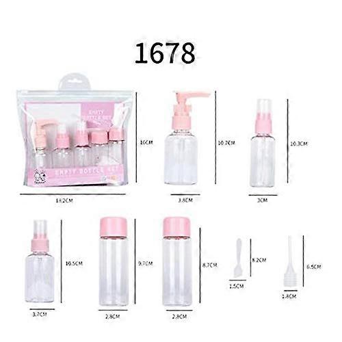 Travel Spray Bottle Set with Leak Resistant Refillable Containers for Lotion and Makeup