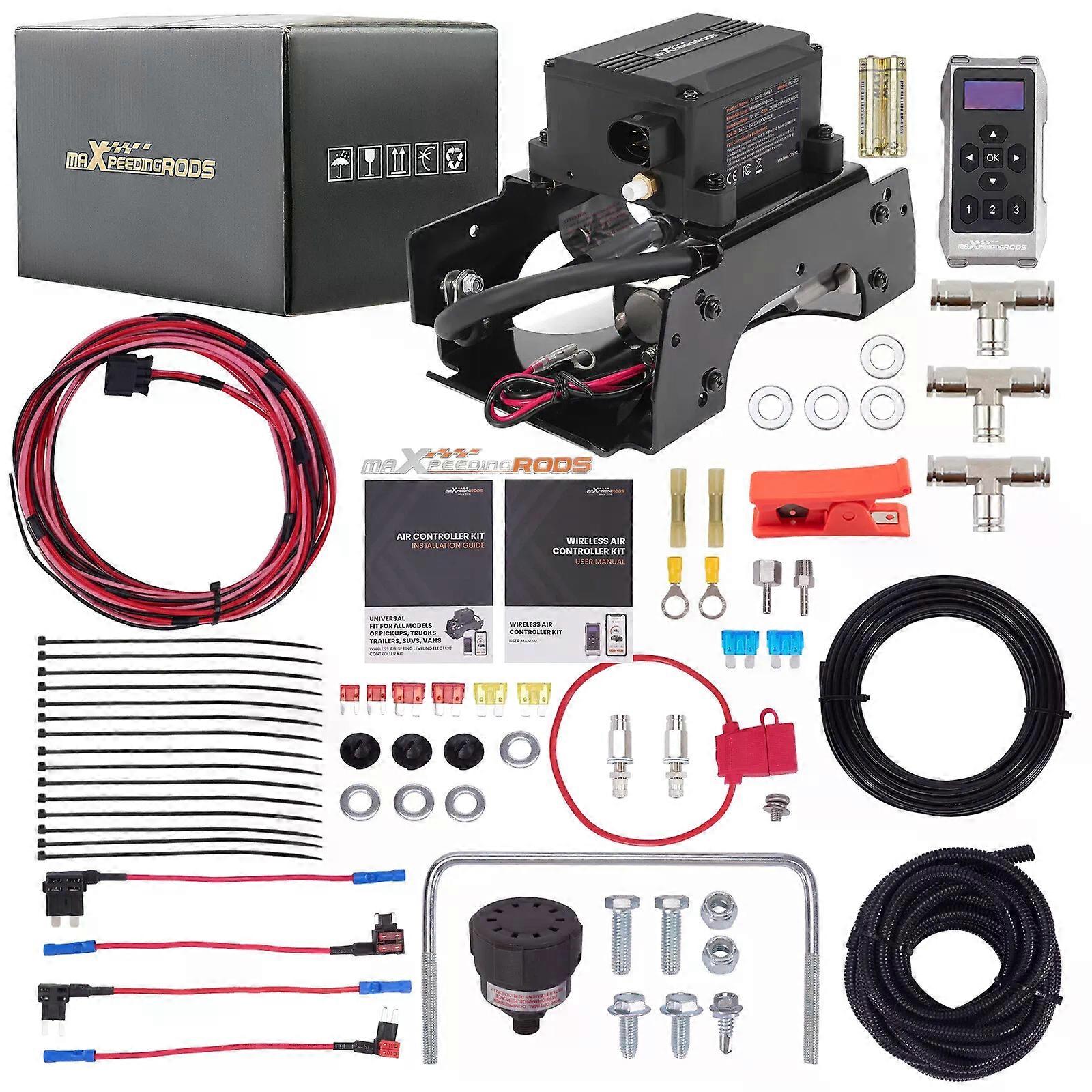 Wirless Air shock Compressor Controller Kit Remote Control for Springs Bags NO.3174