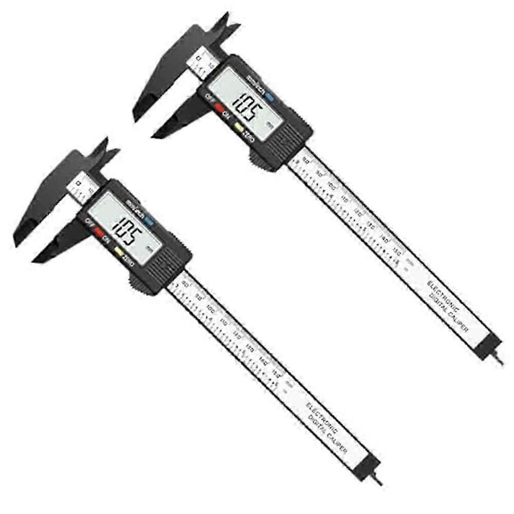 2 Pack Digital Caliper, 0-6Inch Electronic Digital Calipers with Large LCD Screen, Automatic Shutdown Function