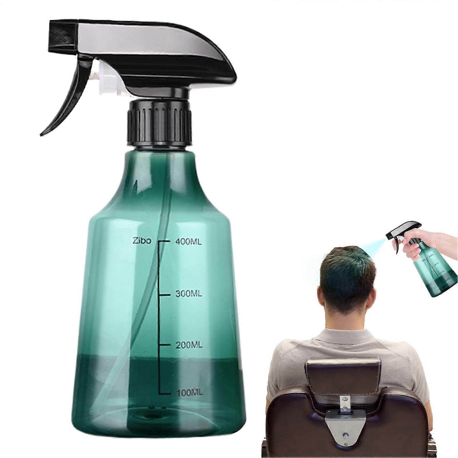 500ml Plastic Spray Bottle with Adjustable Nozzle, Leakproof Refillable Cleaning Sprayer, Ergonomic Grip Green