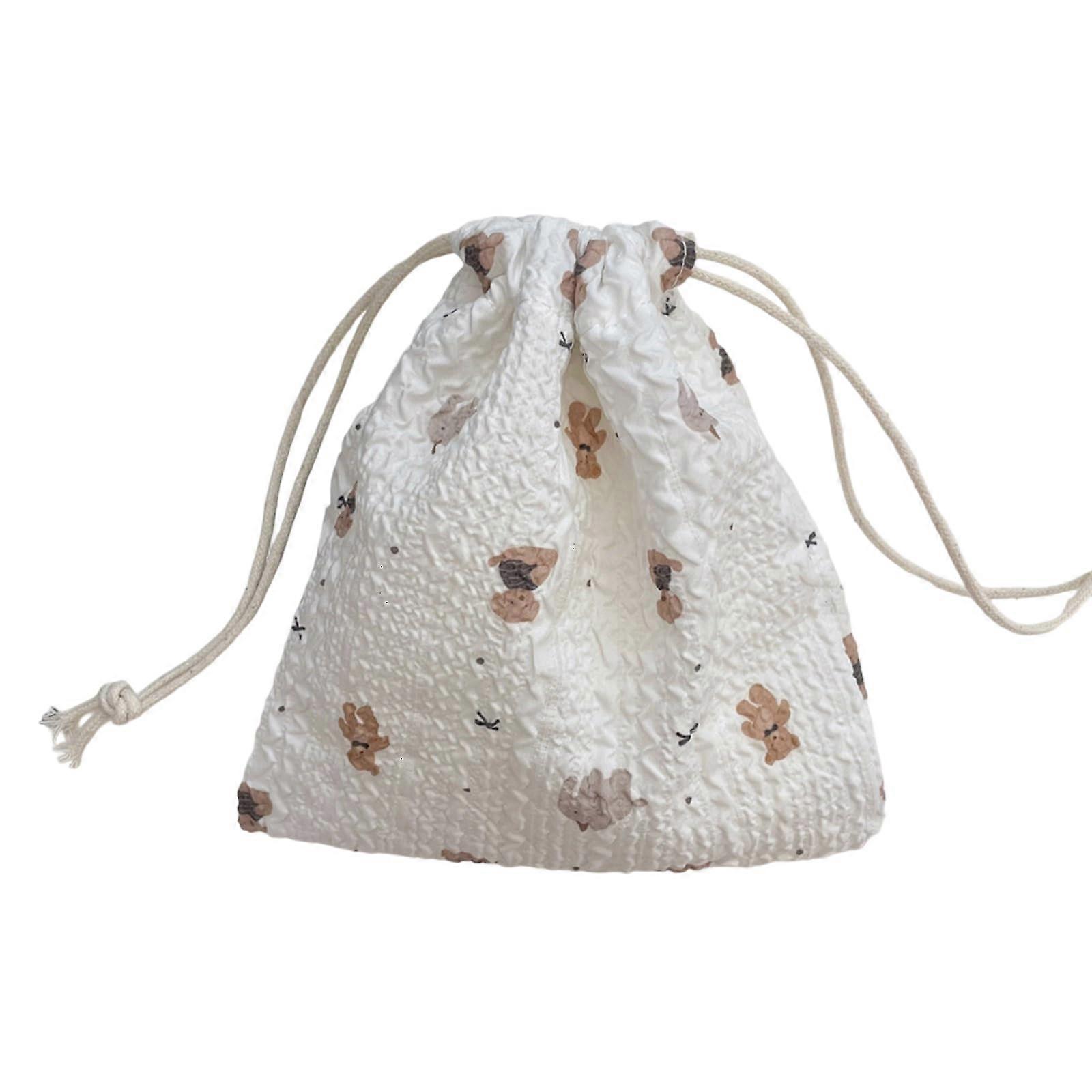 Makeup Bag with MultiPocket Organization for Brushes and Cosmetics, Lightweight Cartoon Pouch