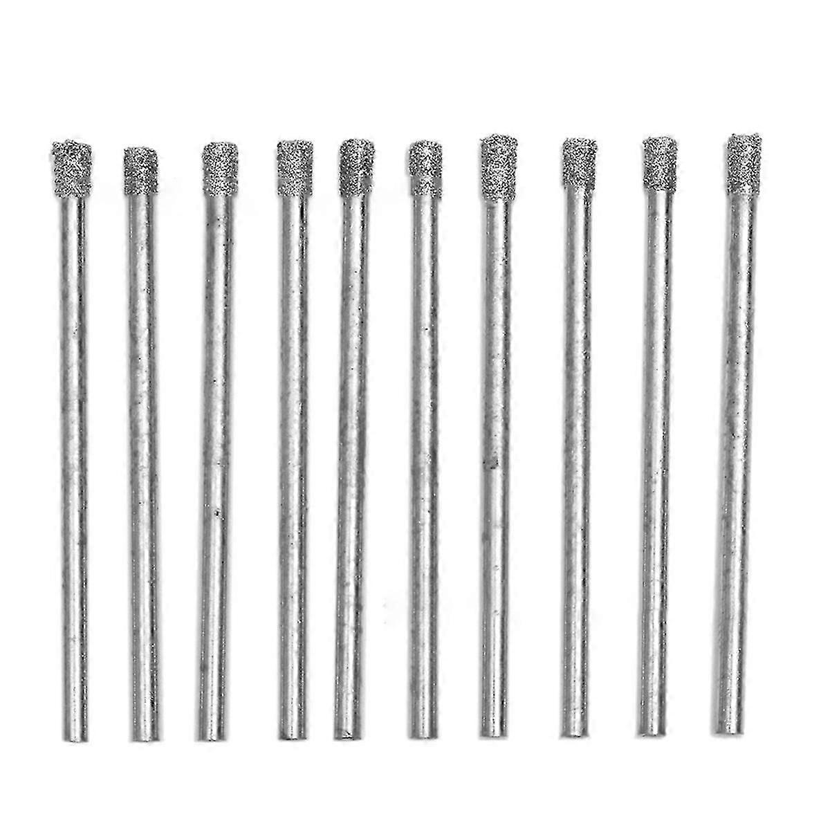10Pcs 3mm 1/8 Inch Diamond Hole Saw Core Drill Bits Masonry Drilling Cutter compatible Glass Tile Gemstone
