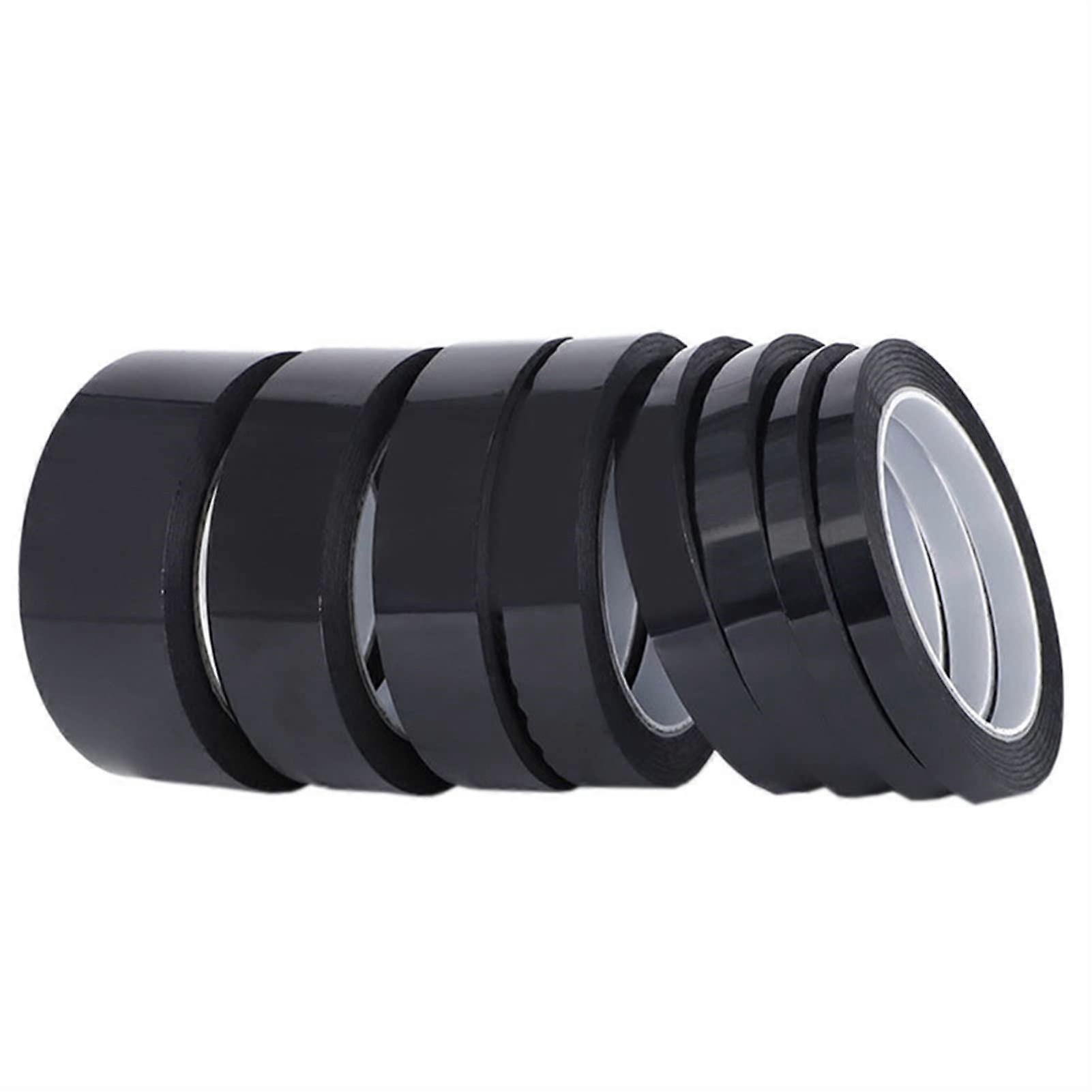 5mm Black Tape 50M  Temperature Resistant Polyimide for Electronics and Powder Coating