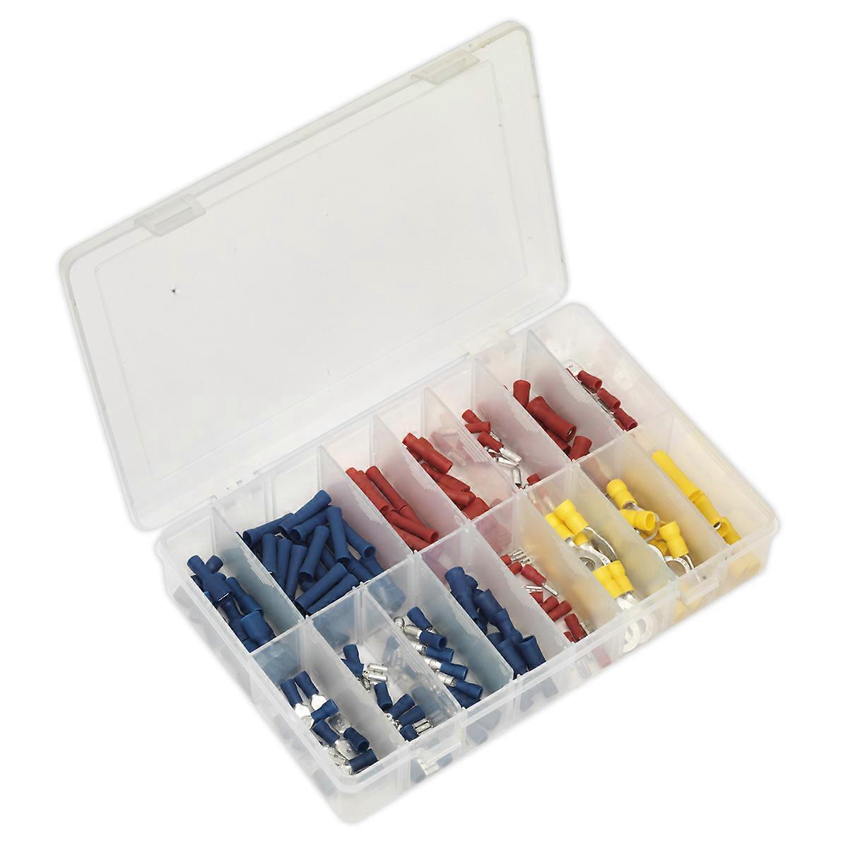 Sealey Ab038Mt Crimp Terminal Assortment 200Pc Blue, Red & Yellow