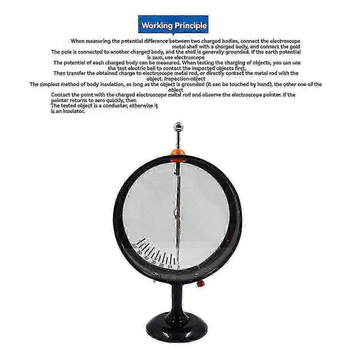 Electrostatic Detector with Pointer for Science Classroom Experiments hwy