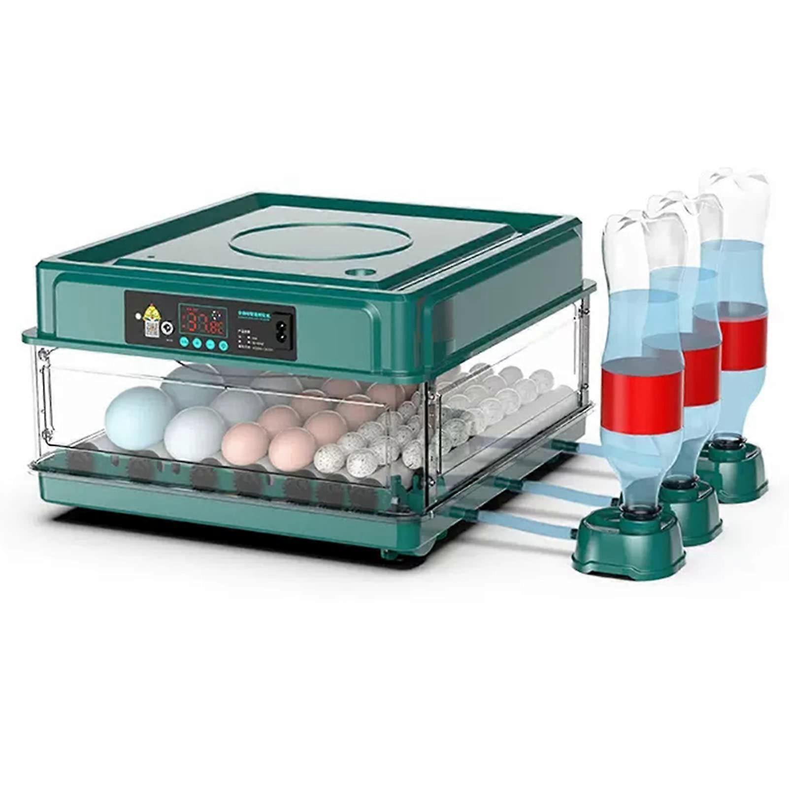 Automatic Egg Incubator 48 Eggs with Auto Turner and Temperature Control for Poultry Hatching